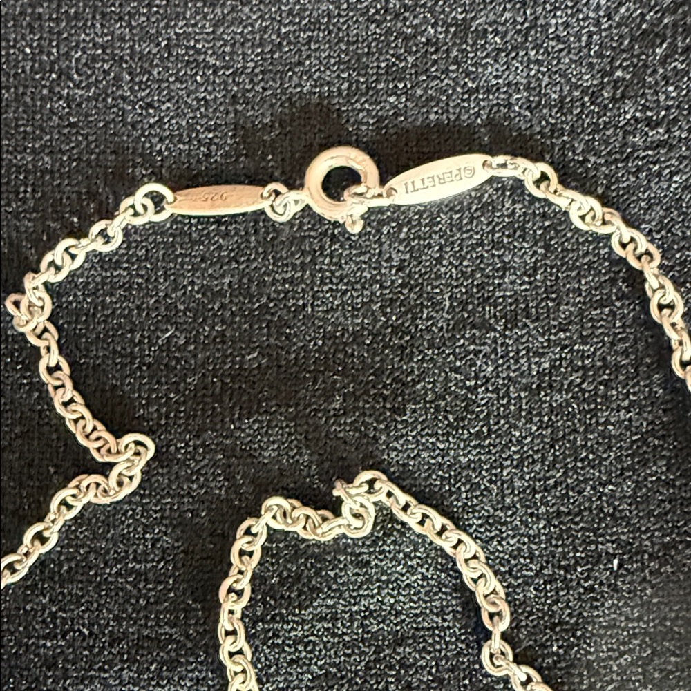 Sterling Silver Teardrop Lariat Necklace - Silver - Picture 2 of 5